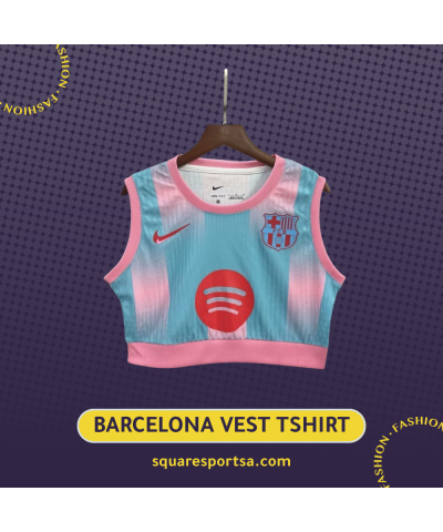 تيشيرت برشلونة النسائي كروب توب
