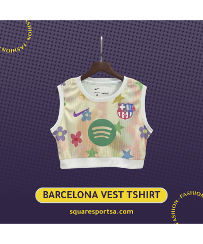 تيشيرت برشلونة النسائي كروب توب