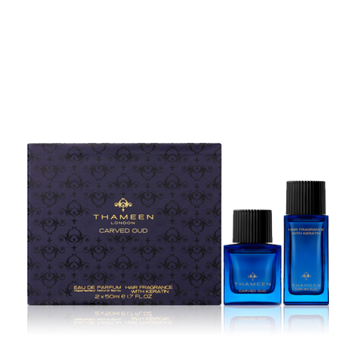 ثمين مجموعة  كارفد عود برفيوم 50 مل + معطر للشعر 50 مل