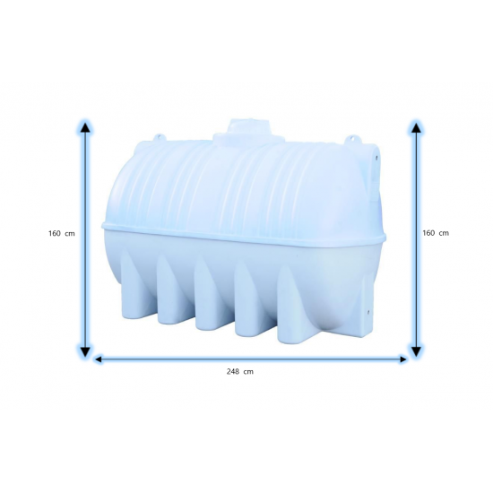 خزان المهيدب مرجان افقي سعة 4,000 لتر