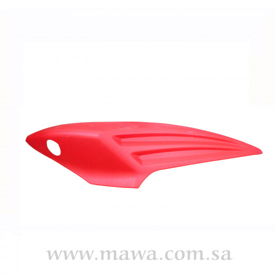 فايبر جانبي يمين  احمر مع مفتاح 100 سي سي