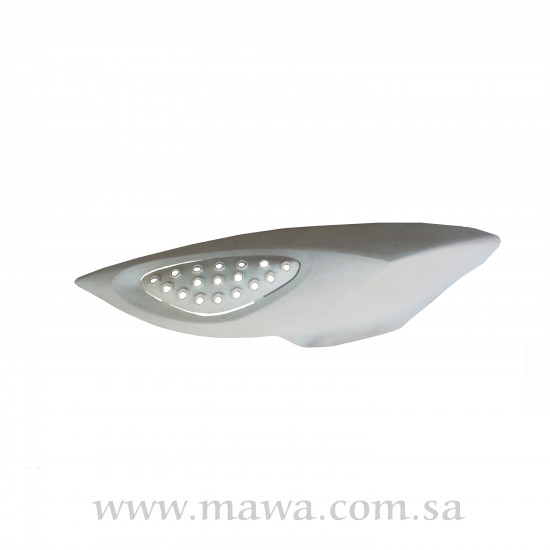 فايبر جانبي مع فتحة نور ابيض شمال 100 سي سي