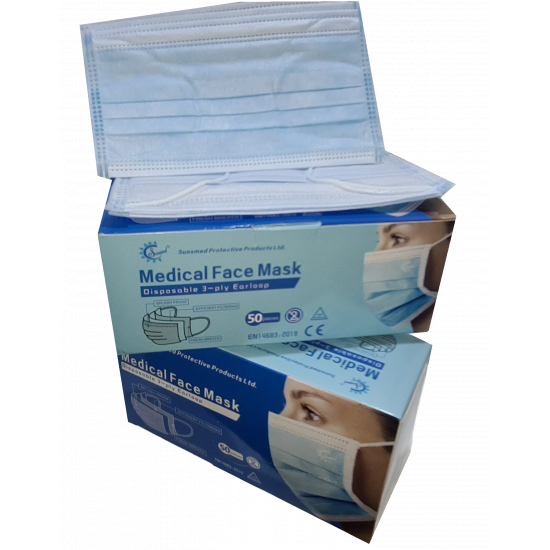 كمامة طبية 3 طبقات فلتر البكتيريا 99% عدد 50 حبة في العلبة Sunsmed (عرض لفترة محدودة) كمامة طبية 3 طبقات فلتر البكتيريا 99% عدد 50 حبة في العلبة Sunsmed (عرض لفترة محدودة)