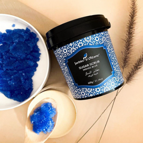 جاردن اوليان مقشر السكر المغربي بزيت الارغان والنيلة الزرقاء - 600غرام