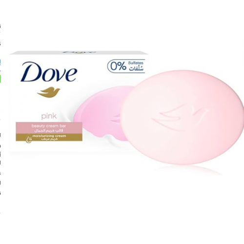 دوف صابون وردي حجم صغير 75 ج دوف صابون وردي حجم صغير 75 ج