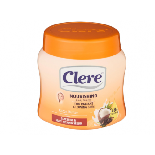 كريم مرطب للجسم بزبدة الكاكاو من كلير - 500مل  كريم مرطب للجسم بزبدة الكاكاو من كلير - 500مل