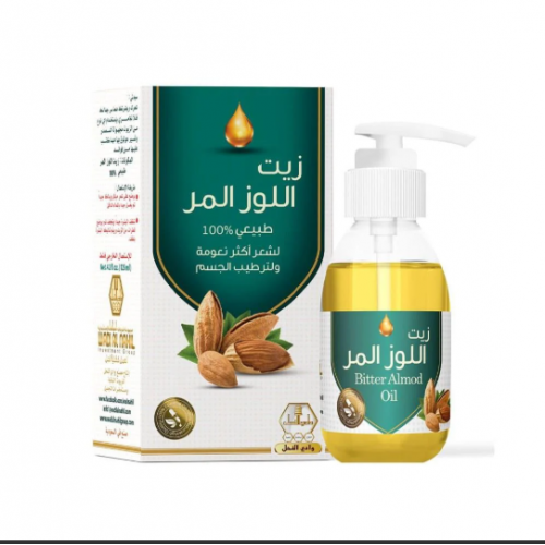 وادي النحل زيت اللوز المر لشعر أكثر نعومه ولترطيب الجسم - 125مل وادي النحل زيت اللوز المر لشعر أكثر نعومه ولترطيب الجسم - 125مل