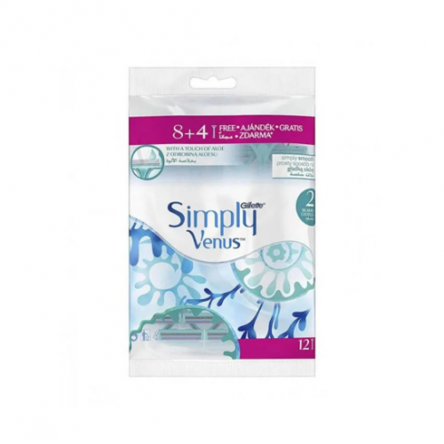 جيليت سيمبلي فينوس شفرات حلاقة تستخدم مرة واحدة - 12 قطعة