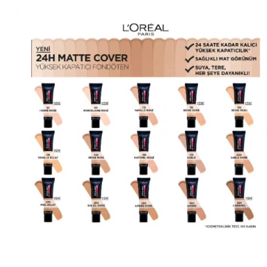 كريم اساس انفاليبل مات من لوريال باريس -GLODEN BEIGE 115