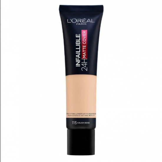 كريم اساس انفاليبل مات من لوريال باريس -GLODEN BEIGE 115
