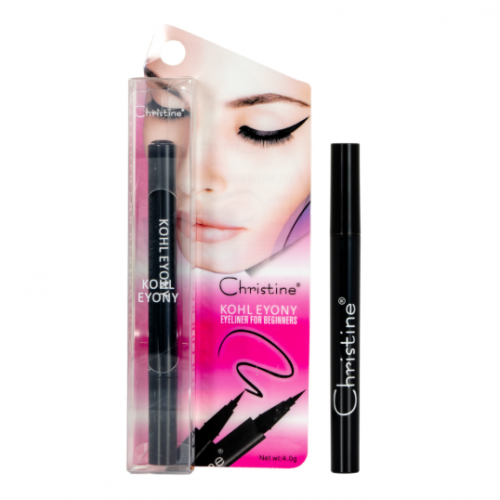 قلم كحل سائل اسود ضد الماء من كرستين CH022