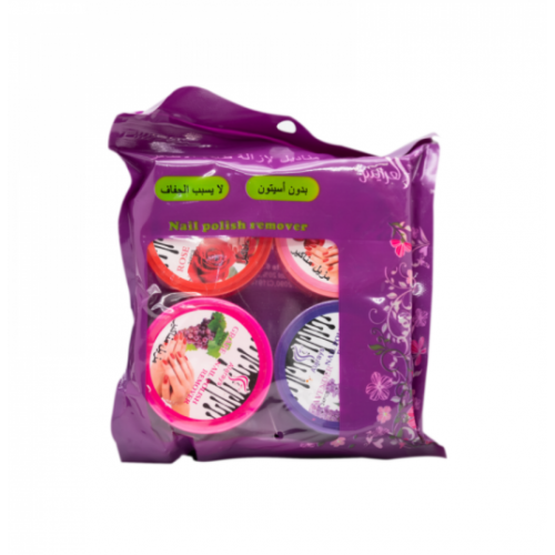 مناديل لإزالة طلاء الاظافر من العرايس 4 قطع