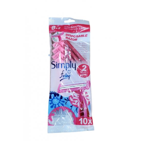 سيمبلي فلينج شفرات حلاقه نسائيه 8+2