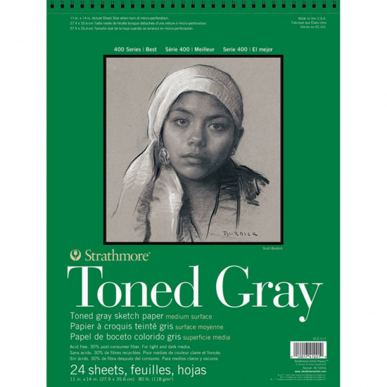 كراسة رسم Strathmore (Toned Gray)