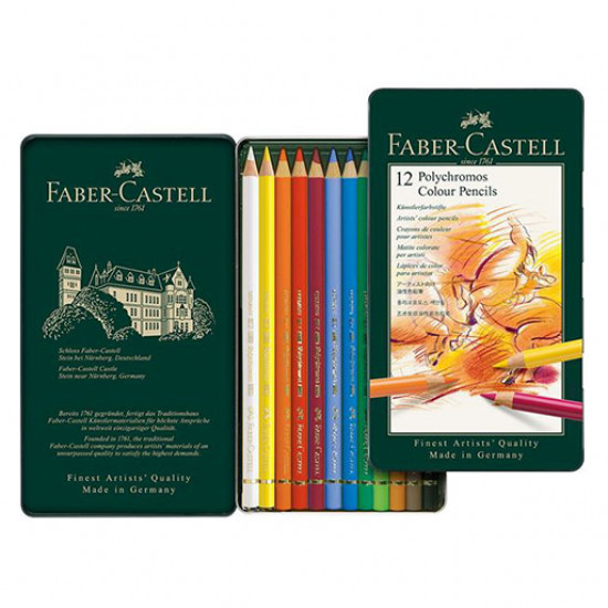 الوان فايبر كاستل  12 لون polychromos  