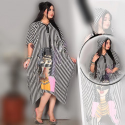 جلابية مغربية مخططة