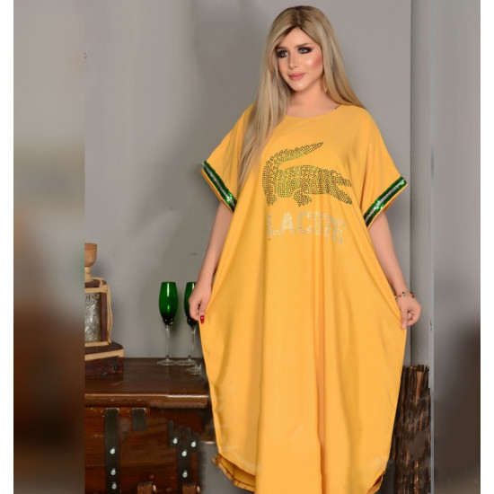 جلابية لاكوست اصفر