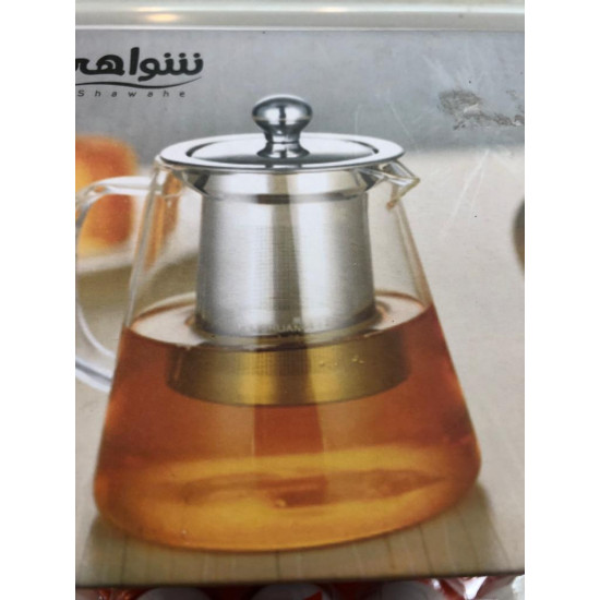 ابريق شاي زجاجي مقاوم للحرارة حجم 500مل شفاف ابريق شاي زجاجي مقاوم للحرارة حجم 500مل شفاف