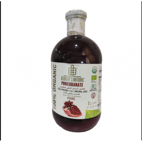عصير الرمان النقي العضوي -1 لتر