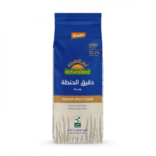 دقيق الحنطة 1050 وسط 1كجم عضوي ارض الطبيعة  دقيق الحنطة 1050 وسط 1كجم عضوي ارض الطبيعة