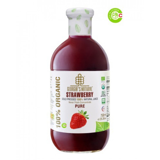 عصير الفراولة النقي الطبيعي العضوي 750 مل عصير الفراولة النقي الطبيعي العضوي 750 مل