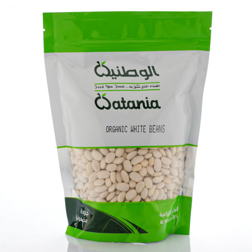 فاصوليا بيضاء عضوية 500جم الوطنية فاصوليا بيضاء عضوية 500جم الوطنية