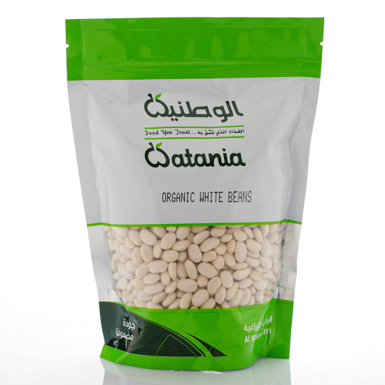 فاصوليا بيضاء عضوية 500جم الوطنية فاصوليا بيضاء عضوية 500جم الوطنية