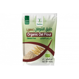 دقيق الشوفان العضوي 400 جم زادنا