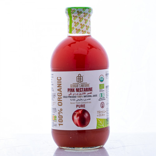 عصير نكتارين الوردي النقي الطبيعي العضوي 750 مل عصير نكتارين الوردي النقي الطبيعي العضوي 750 مل