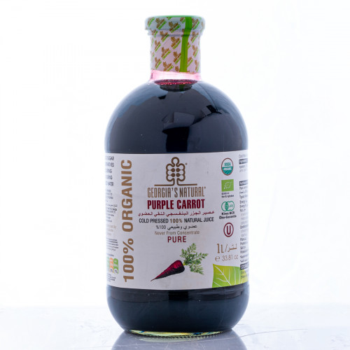 عصير الجزر البنفسجي العضوي النقي 1 لتر عصير الجزر البنفسجي العضوي النقي 1 لتر