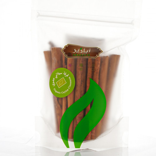 قرفة مبروم (اعواد) سيلاني 100 جم عضوي ابازير  قرفة مبروم (اعواد) سيلاني 100 جم عضوي ابازير