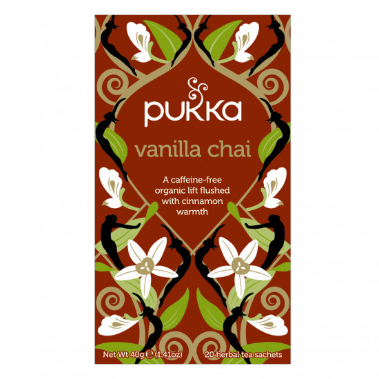 شاي الفانيليا العضوي خالي من الكافيين  40جم - pukka شاي الفانيليا العضوي خالي من الكافيين  40جم - pukka
