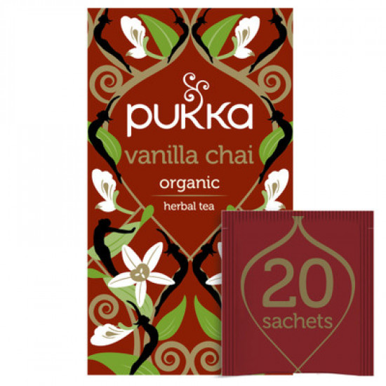 شاي الفانيليا العضوي خالي من الكافيين  40جم - pukka شاي الفانيليا العضوي خالي من الكافيين  40جم - pukka