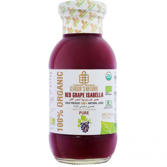 عصير ايزابيلا الاحمر النقي الطبيعي العضوي 200 مل عصير ايزابيلا الاحمر النقي الطبيعي العضوي 200 مل