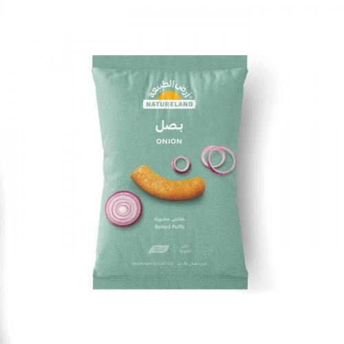 نفائش مخبوزة - بصل 20جم  عضوي ارض الطبيعة 