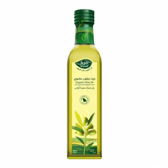 زيت زيتون الجوف عضوي بكر ممتاز "مربع" - 500 مل