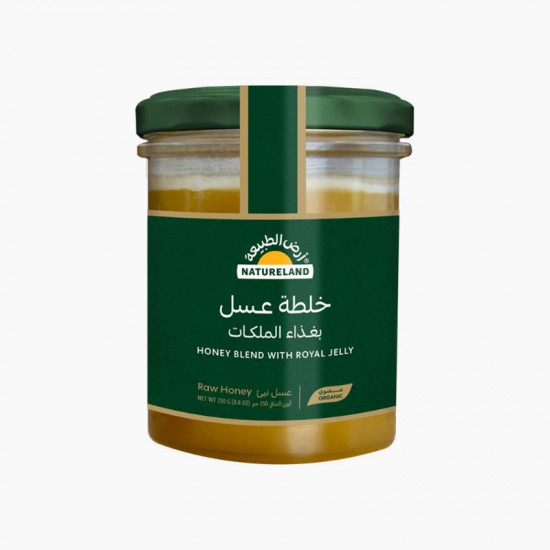 خلطة عسل بغذاء الملكات 250جم عضوي ارض الطبيعة خلطة عسل بغذاء الملكات 250جم عضوي ارض الطبيعة