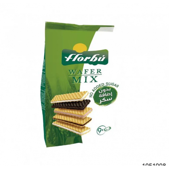 بسكويت فلوريو ويفر مشكل 270 جم بدون سكر مضاف 