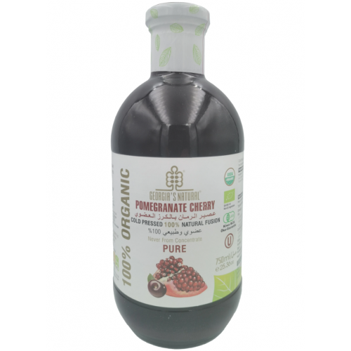 عصير الرمان بالكرز العضوي 750 مل  عصير الرمان بالكرز العضوي 750 مل