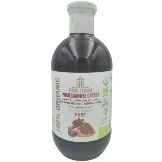 عصير الرمان بالكرز العضوي 750 مل  عصير الرمان بالكرز العضوي 750 مل