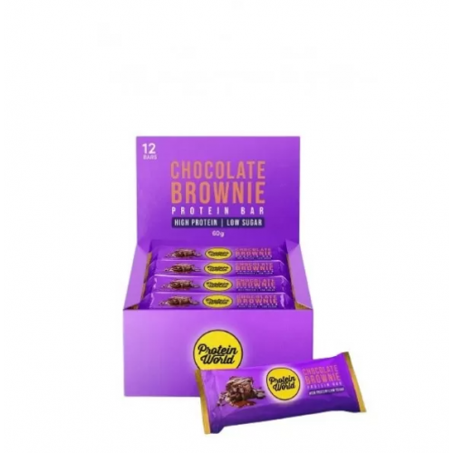 بروتين وورلد ألواح البروتين عالية البروتين - 60 جرام براوني بروتين وورلد ألواح البروتين عالية البروتين - 60 جرام براوني