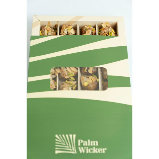 تمر سكري فاخر بحشوات مشكلة 800جم  طبيعي 