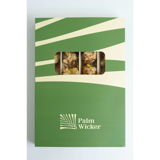 تمر سكري فاخر بحشوات مشكلة 800جم  طبيعي 