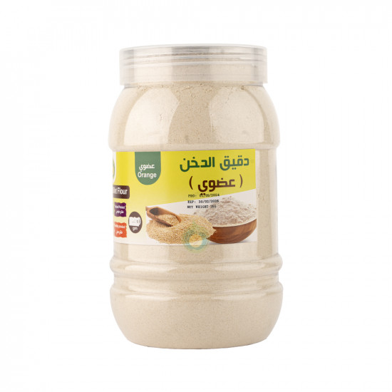 دقيق الدخن اللؤلؤي البلدي العضوي 1 كجم القمم الوطنية  دقيق الدخن اللؤلؤي البلدي العضوي 1 كجم القمم الوطنية