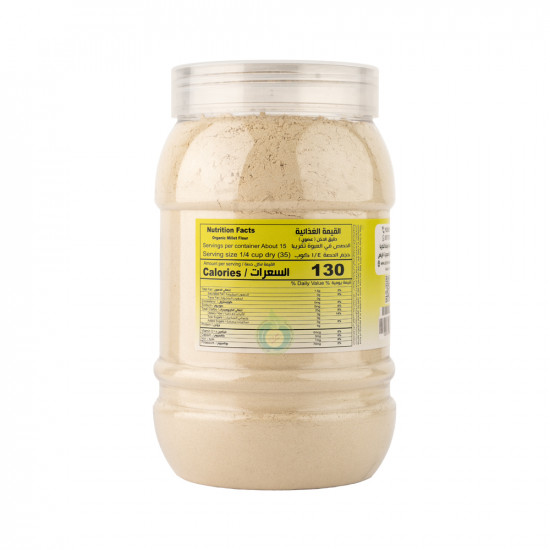 دقيق الدخن البلدي العضوي المحمص 1 كجم القمم الوطنية