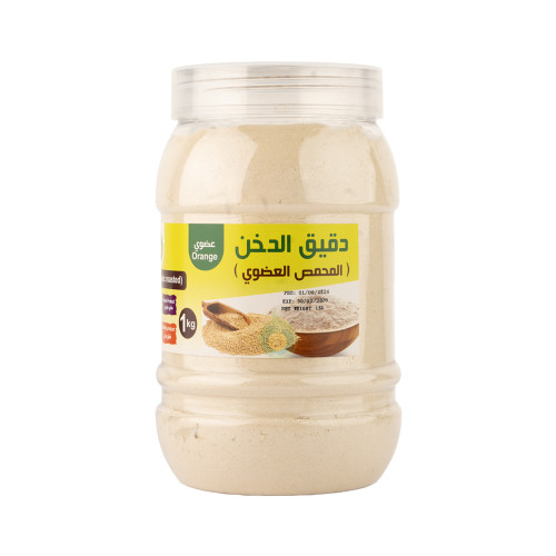 دقيق الدخن البلدي العضوي المحمص 1 كجم القمم الوطنية دقيق الدخن البلدي العضوي المحمص 1 كجم القمم الوطنية