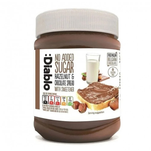 ديابلو شوكولاتة بالبندق خالي من الجلوتين 350 جرام ديابلو شوكولاتة بالبندق خالي من الجلوتين 350 جرام