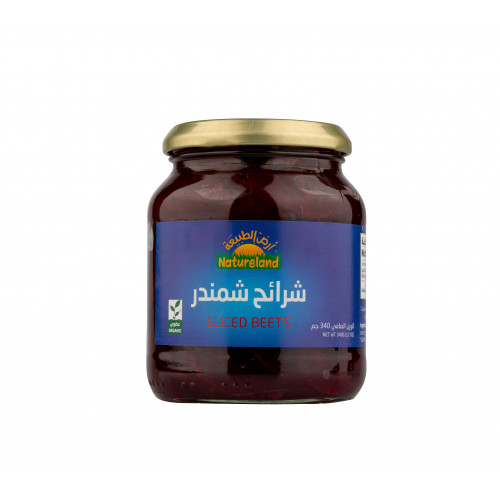 شرائح الشمندر العضوي 340 جم  ارض الطبيعة شرائح الشمندر العضوي 340 جم  ارض الطبيعة