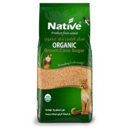سكر قصب بني عضوي 1كجم - Native سكر قصب بني عضوي 1كجم - Native