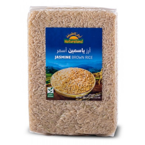 أرز ياسمين أسمر 1 كجم عضوي ارض الطبيعة أرز ياسمين أسمر 1 كجم عضوي ارض الطبيعة